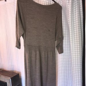 Tan sweater dress
